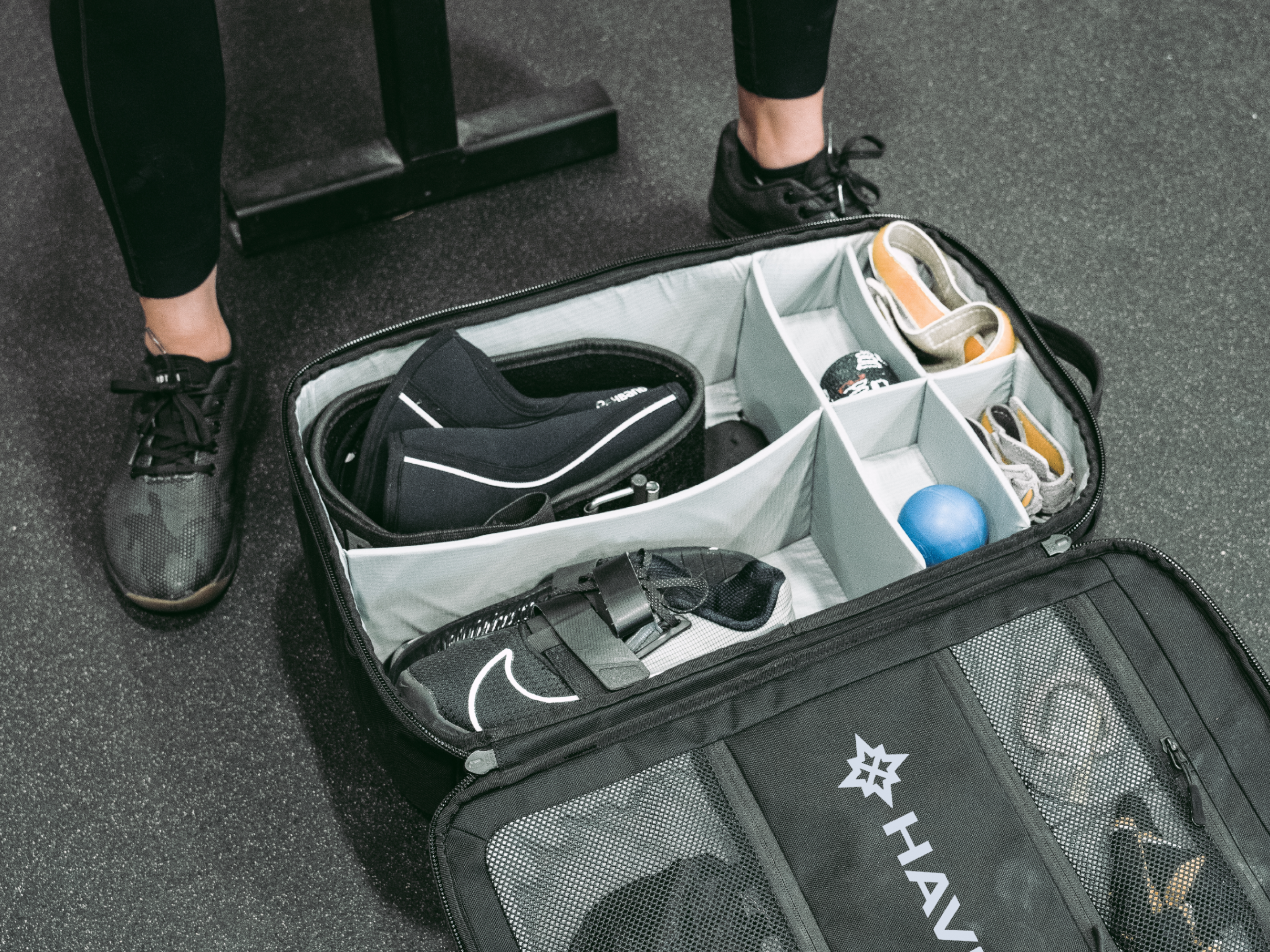Haven Athletic Gym Bag Features Compartments And Dividers